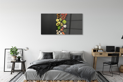 Plexiglas schilderij Citroen avocado wortel