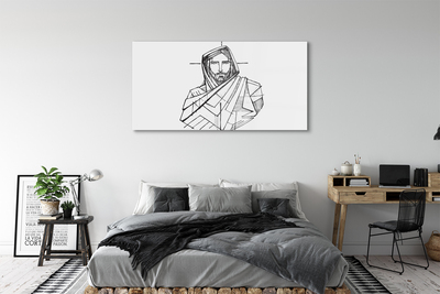 Plexiglas foto Tekening jezus