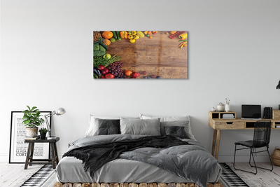 Plexiglas schilderij Pineapple apple asparagus board