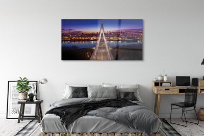 Foto op plexiglas Warschau bridge river panorama