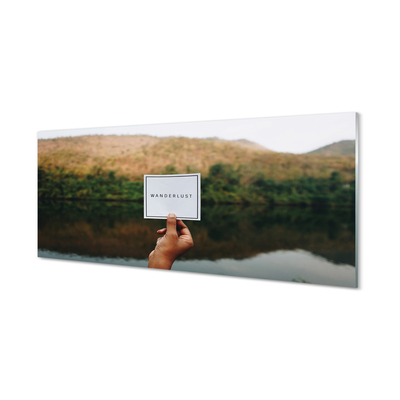 Plexiglas schilderij Panorama van het woord hand