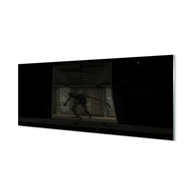 Foto in plexiglas Zombie building dark