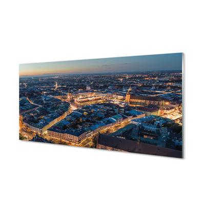 Foto op plexiglas Krakow panorama night