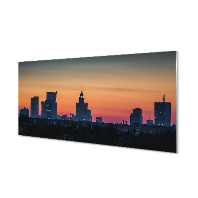 Foto op plexiglas Warschau sunset panorama