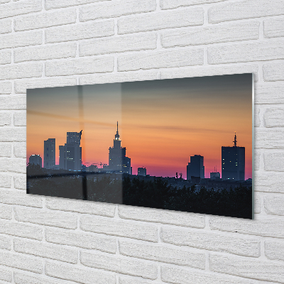 Foto op plexiglas Warschau sunset panorama