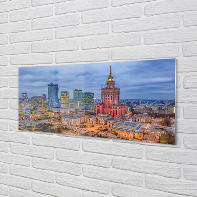 Foto op plexiglas Warsaw panorama sunset