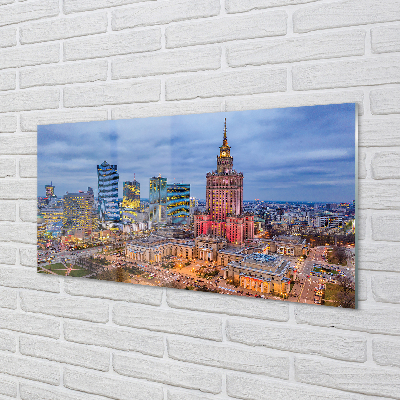 Foto op plexiglas Warsaw panorama sunset
