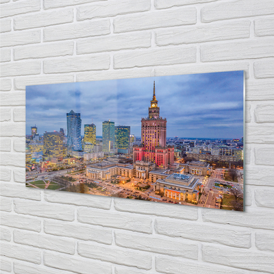 Foto op plexiglas Warsaw panorama sunset