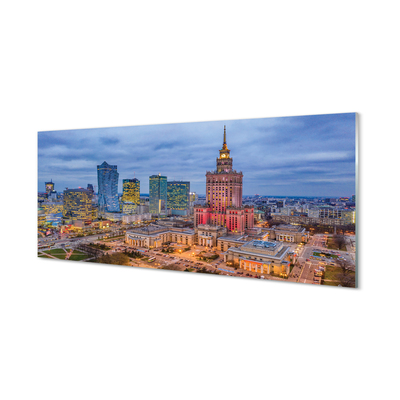 Foto op plexiglas Warsaw panorama sunset