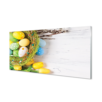 Plexiglas foto Eieren basis tulpen