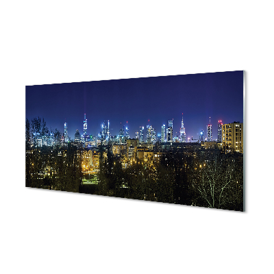 Foto op plexiglas Warschau night panorama