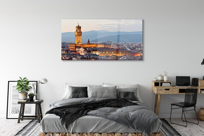 Foto op plexiglas Panorama zonsondergang van italië