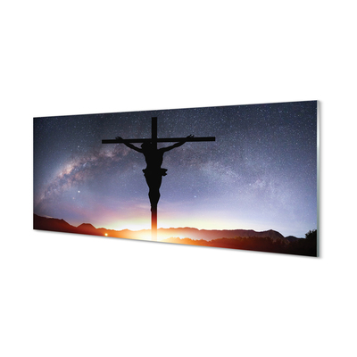 Plexiglas foto Gekruisigd jezus sky