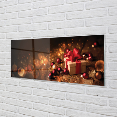 Plexiglas foto Cadeau kerstballen