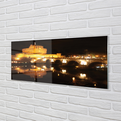 Foto op plexiglas Rome river bridges night