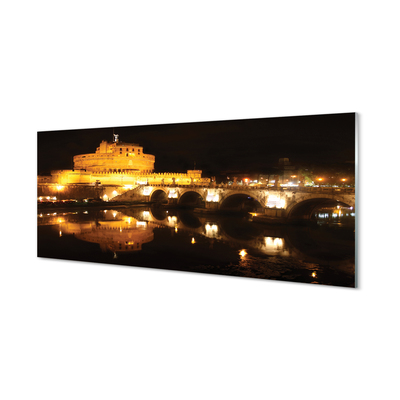Foto op plexiglas Rome river bridges night