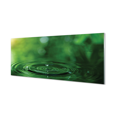 Plexiglas print Drop water macro