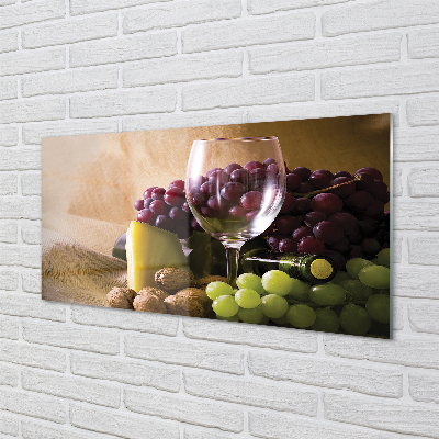Plexiglas schilderij Druiven leeg glas