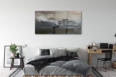 Plexiglas schilderij Schip op zee