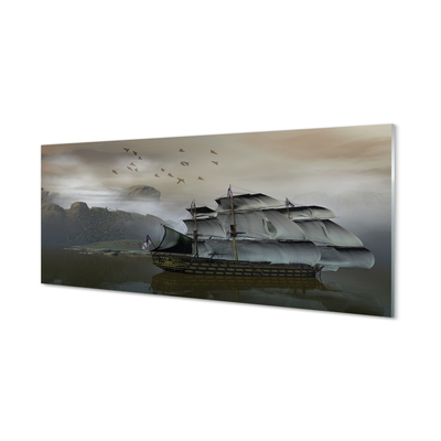 Plexiglas schilderij Schip op zee