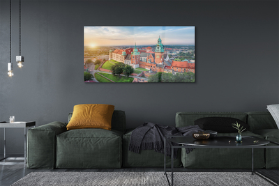 Foto op plexiglas Cracow castle panorama sunrise