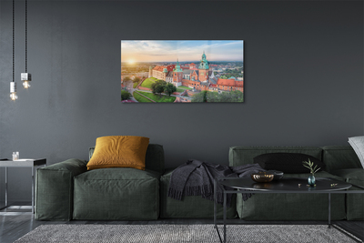 Foto op plexiglas Cracow castle panorama sunrise