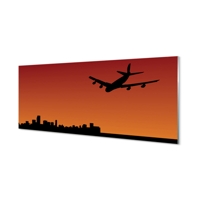 Plexiglas schilderij Vliegtuighemel