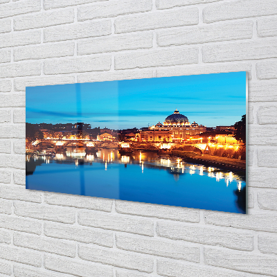 Foto op plexiglas Rome river bridges sunset