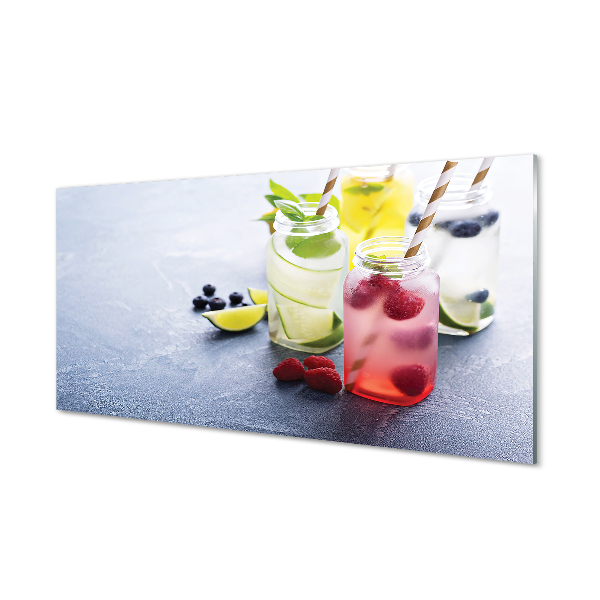 Plexiglas schilderij Cocktail raspberry lime citroen