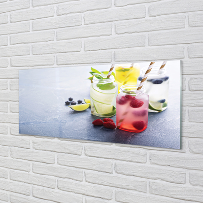 Plexiglas schilderij Cocktail raspberry lime citroen