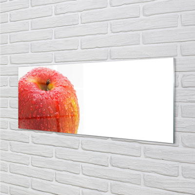 Plexiglas schilderij Waterdruppeltjes op een appel
