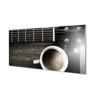 Print op plexiglas Koffie gitaar