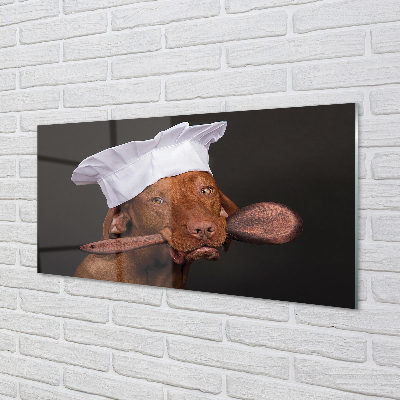Plexiglas foto Chef-kok hond