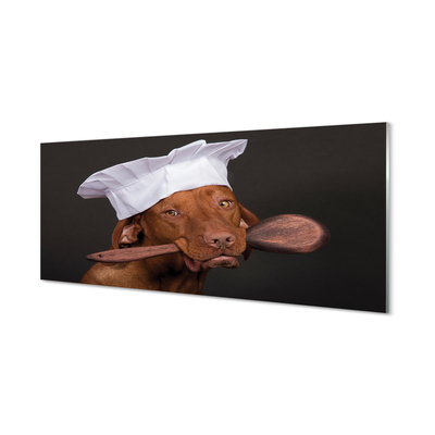Plexiglas foto Chef-kok hond