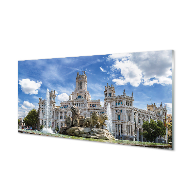 Foto op plexiglas Spanje fontein palace madrid