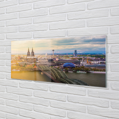 Foto op plexiglas Duitsland river panorama-bruggen