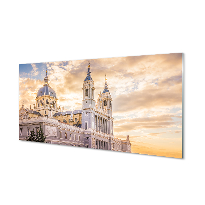 Foto op plexiglas Spanje kathedraal zonsondergang