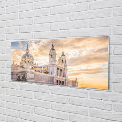 Foto op plexiglas Spanje kathedraal zonsondergang