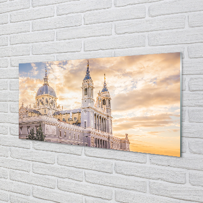 Foto op plexiglas Spanje kathedraal zonsondergang