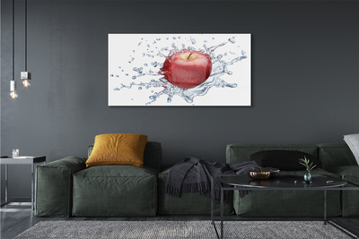Plexiglas schilderij Rode appel in water