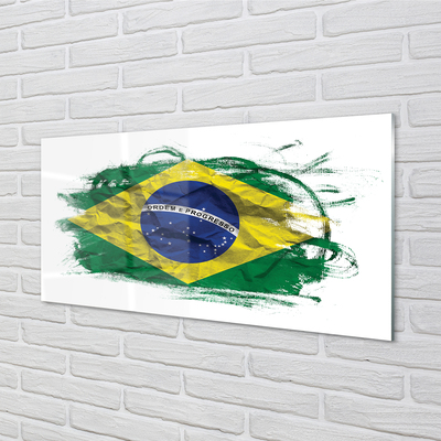 Plexiglas foto Brazilië vlag