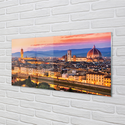 Foto op plexiglas De nachtkathedraal van italië panorama