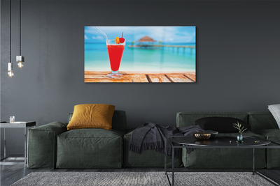 Plexiglas schilderij Cocktail aan de zee