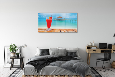 Plexiglas schilderij Cocktail aan de zee