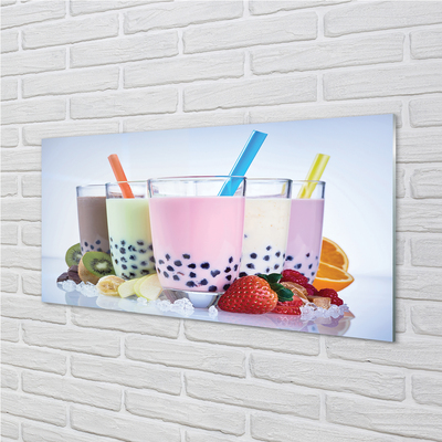 Plexiglas schilderij Melkcocktails met fruit