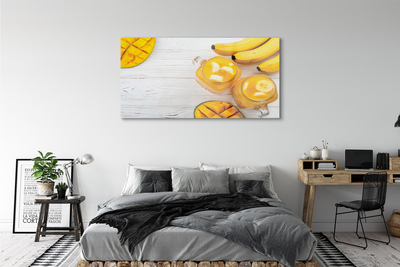 Plexiglas schilderij Mango bananas cocktail