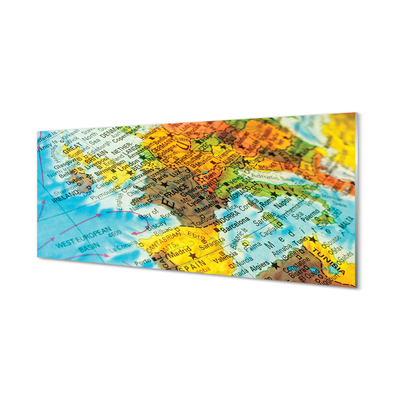 Plexiglas foto Wereldkaart