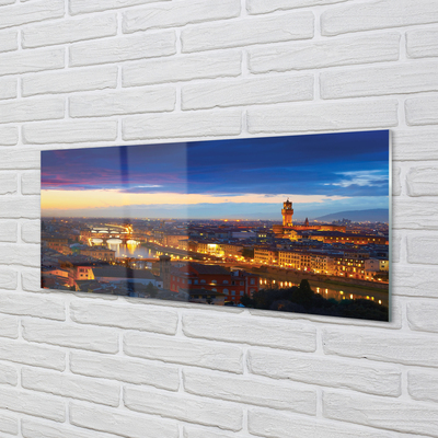 Foto op plexiglas Italië panorama night bridges