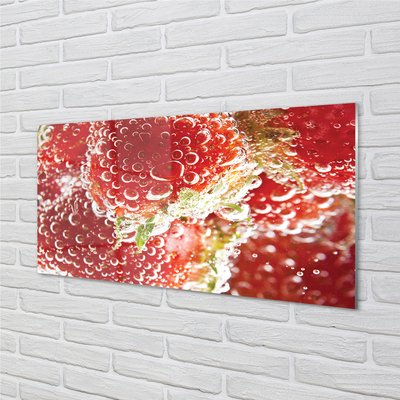 Plexiglas schilderij Natte aardbeien