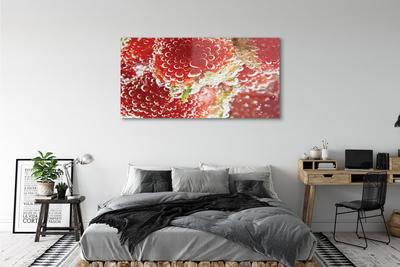 Plexiglas schilderij Natte aardbeien